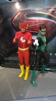 Toycon Philippines 2013, Cosplayers, The Flash and Green Lantern